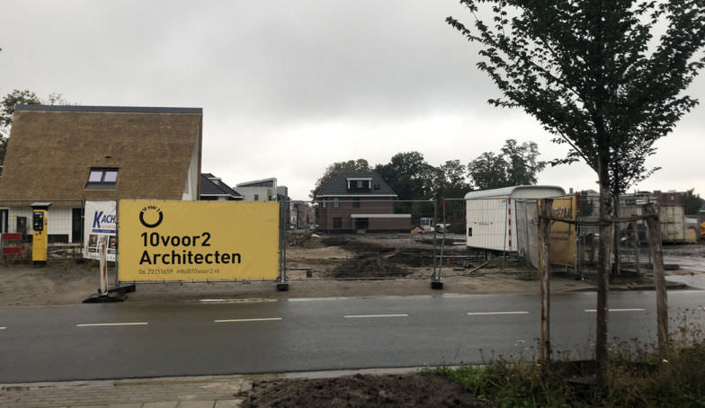 De fundering ligt er al in bij kavel 5 op De Melkhal Enschede!