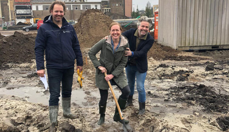 De fundering ligt er al in bij kavel 5 op De Melkhal Enschede!