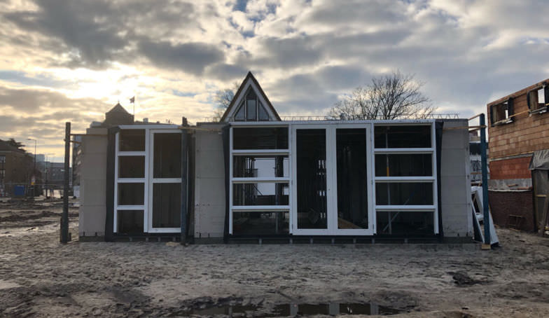 Foto's van de bouw van Kavel 5 op De Melkhal Enschede!