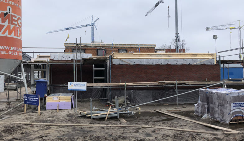 Nieuwe en oude foto's van de bouw van Kavel 5 op De Melkhal Enschede!