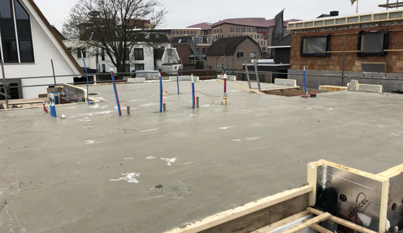 Nieuwe en oude foto's van de bouw van Kavel 5 op De Melkhal Enschede!