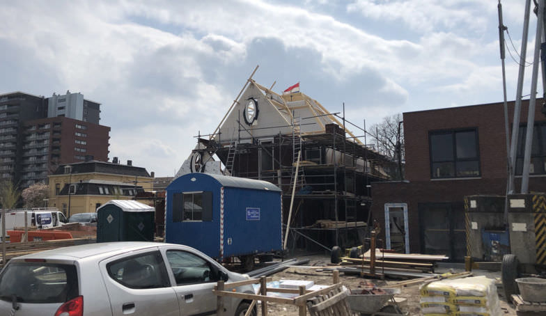 Nieuwe en oude foto's van de bouw van Kavel 5 op De Melkhal Enschede!