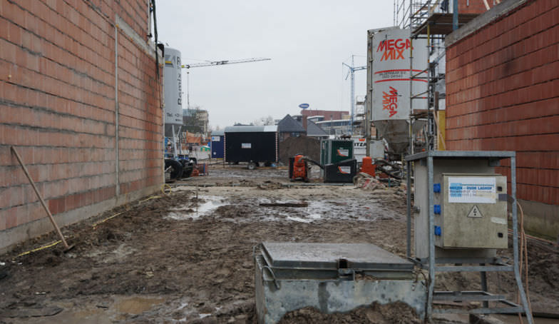 Eerste foto's van de bouw van het Statenpand E1 op de Melkhal Enschede!