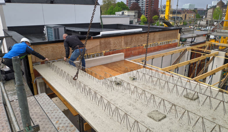 Nieuwe en oude foto's van de bouw van het Statenpand E1 op de Melkhal Enschede!