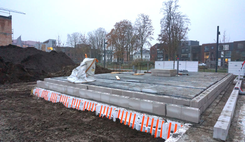 De bouw is gestart bij De Melkhal Enschede B4!