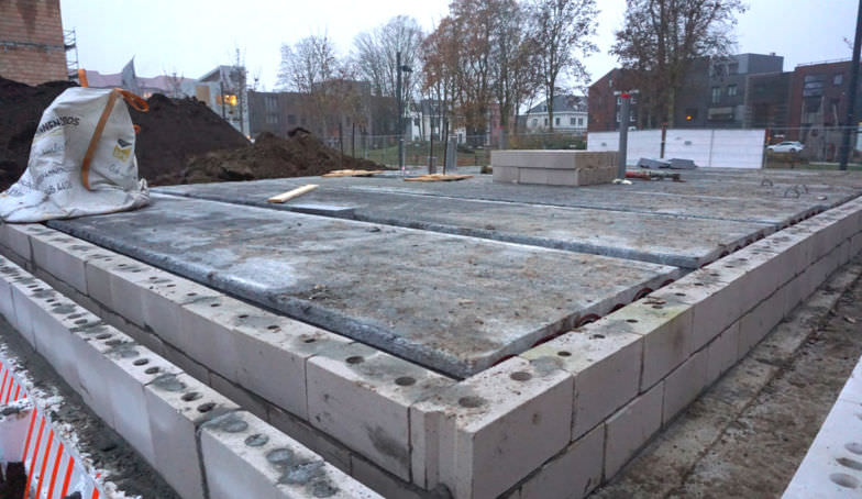 De bouw is gestart bij De Melkhal Enschede B4!