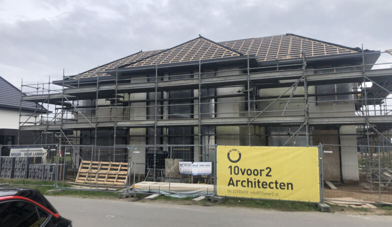 Nieuwe foto's van bouw op kavel 159 op Het Brunink Enschede!