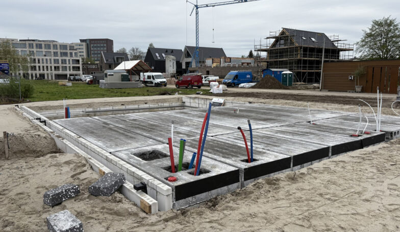 Een mooi overzicht van de bouw tot nu toe op De Marskant Hengelo!