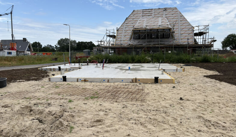 Eerste foto's van de bouw op Dalmeden Meander Noord Hengelo!