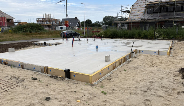 Eerste foto's van de bouw op Dalmeden Meander Noord Hengelo!